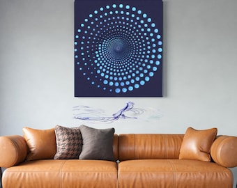 Mind Spiral Mandala – Abstract Thoughtform Geometry | Digital Spiritual Art Print by MINDDNIM