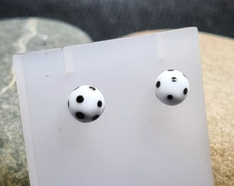 Glass stud earrings - handmade glass - uk handmade