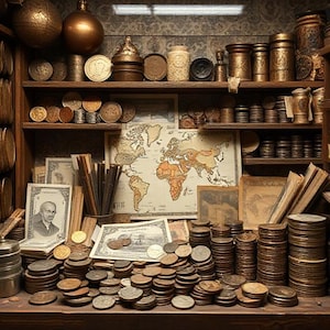 Antique Coins Collection | International Currency | Historic Foreign Coins | Global Collector’s Edition | Old Money from Every Nation