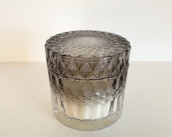 Handmade Vintage Crystal Glass Candle, Refillable Soy Wax, Nordic Design