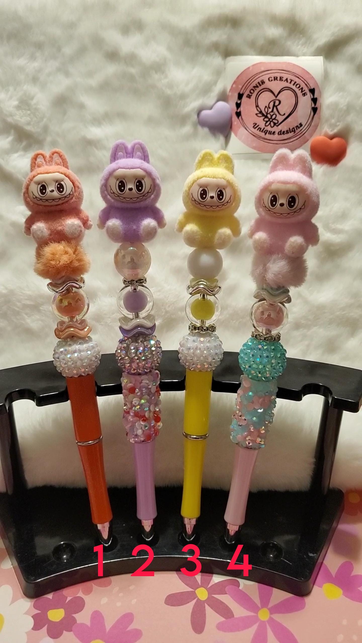 labubu beadable pens