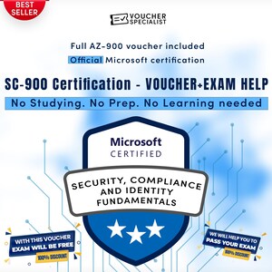 Microsoft SC-900 Prüfungsgutschein | Sicherheits-, Einhaltungs- und Identitätsgrundsätze | Sofortiger Digitaler Code | Gültig Weltweit