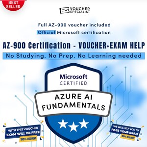 Microsoft AI-900 Prüfungsgutschein | Azurblaue KI-Grundlagen | Sofortiger Digitaler Code | Gültig Weltweit