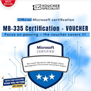 Microsoft MB-335 Prüfungsgutschein | Zertifizierung füryypsys 365 Supply Chain Experte | Sofortiger Digitaler Code | Gültig Weltweit