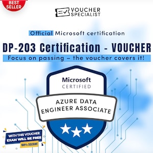 Microsoft DP-203 Prüfungsgutschein | „Azure Access Engineer“-Zertifizierung | Sofortiger Digitaler Code | Gültig Weltweit