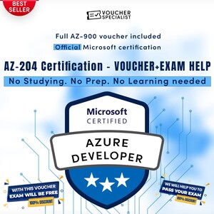 Microsoft AZ-204 Prüfungsgutschein | Azzur-Entwicklerzertifizierung | Sofortiger Digitaler Code | Gültig Weltweit