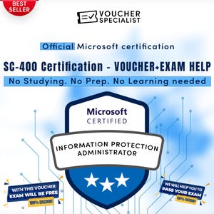 Microsoft SC-400 Prüfungsgutschein | Information-Protection-Verwalter-Zertifizierung | Sofortiger Digitaler Code | Gültig Weltweit