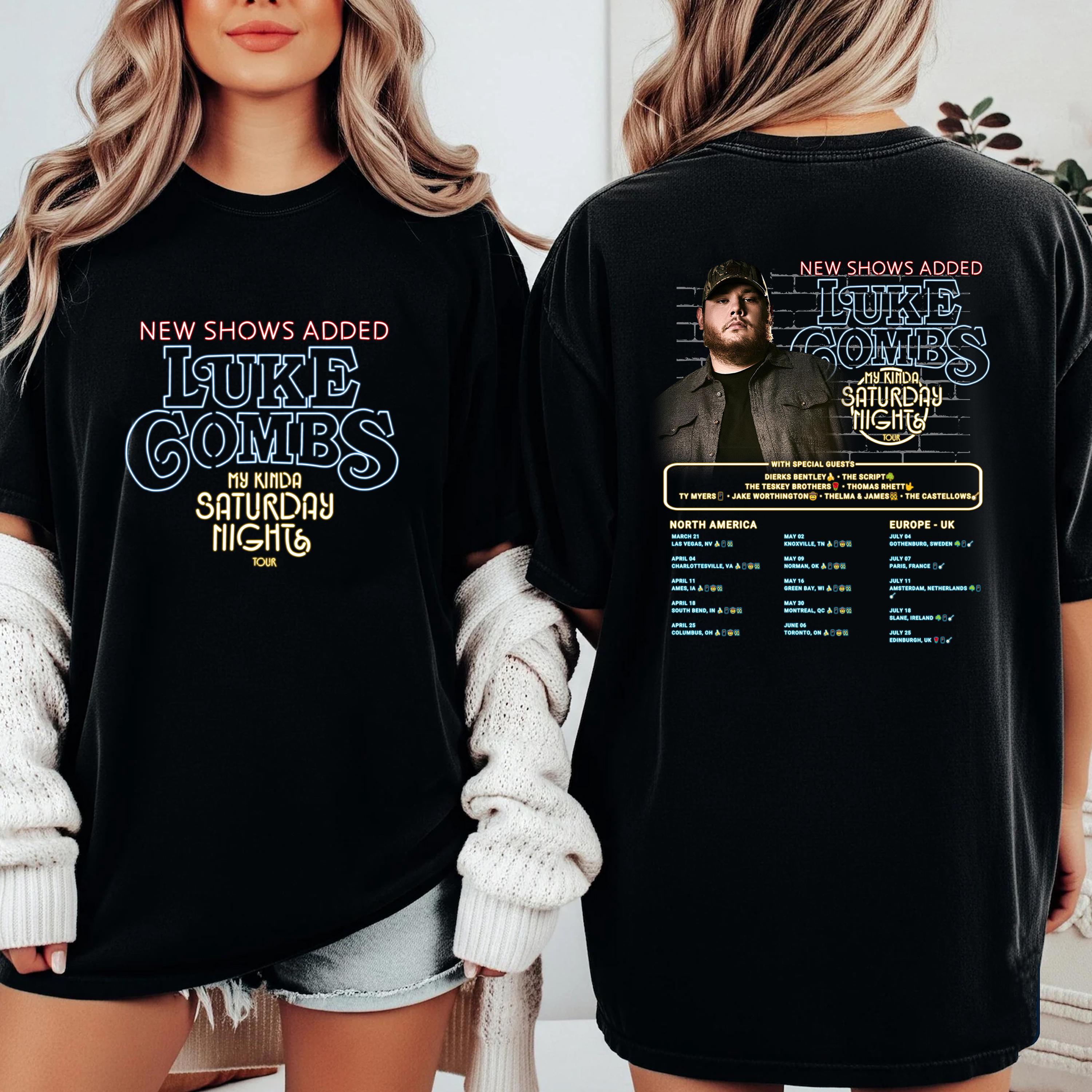 Discover Lukee Comb My Kinda Saturday night tour 2026 hoodie or shirt