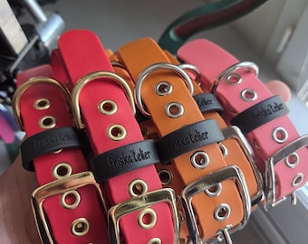 24 Colors / Collar + Leash in waterproof, durable and elegant Biothane - For all types of dogs