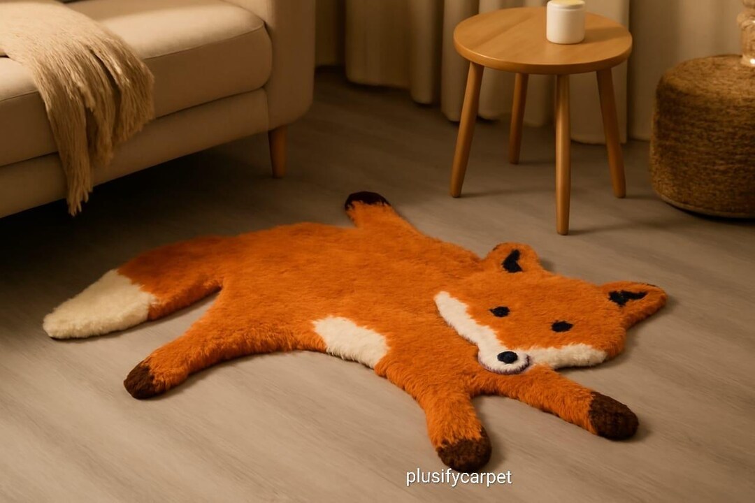 Hand Tufted Rug | Cute Animal Carpet for Kids Room | Cozy Nursery Floor ...