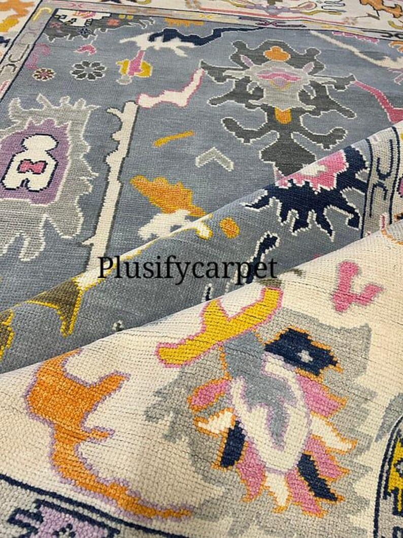Tapis En Laine Nz Touffeté à La Main - Multicolore - Fabriqué En Inde - Sur Mesure