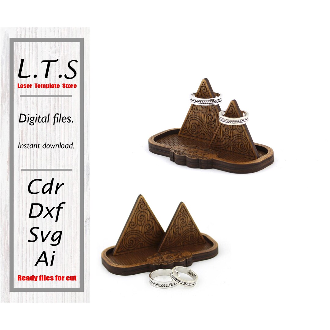 Laser Cut Ring Holder File, SVG DXF Ai CDR (digital Download) RH1 - Etsy