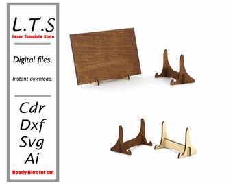Laser Cut Easel Stand File | Frame Display SVG, Dxf, Ai, Cdr (Digital Download) FS2