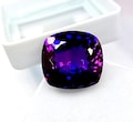 Purple-Blue Natural Tanzanite 14.80 Ct Cushion Cut Certified Loose Gemstone AB016 product logo