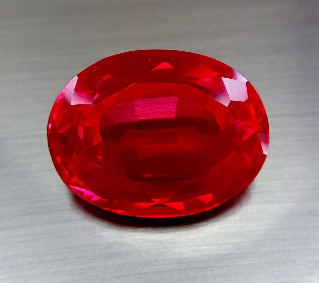 Pigeon Blood Red Ruby Oval Cut 55-57 Ct Natural Loose Certified ...