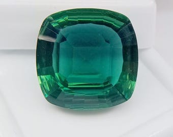 Excellent Green Paraiba Tourmaline Cushion Cut 14-16 Ct Copper Bearing Natural Certified Gemstone BD042