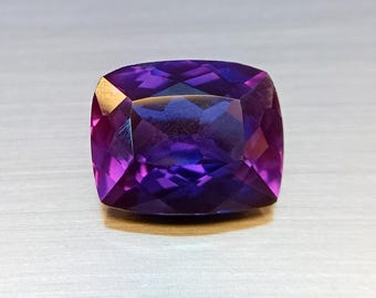 Tanzanite bleu violet taille coussin 10-12 carats naturelle certifiée pour la fabrication de bijoux en pierres précieuses en vrac