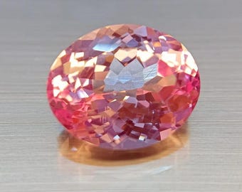 Morganite 12 Ct Oval Shape Certified Natural Pinkish-Peach Madagascar Loose Gemstone Best For Making Jewellery
