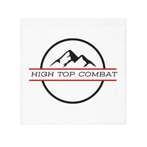High Top Combat Face Towel - Motivational Gym Towel, Sports Gift for Him, Fitness Accessory, Quick-Dry Towel, Workout Essential