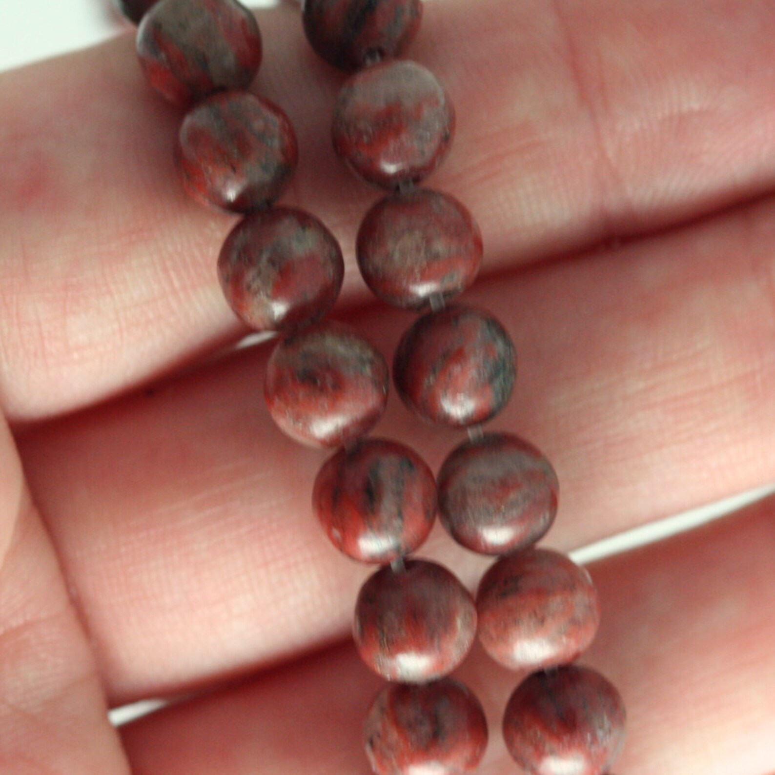 Red Sesame Jasper Beads 6mm Round Etsy
