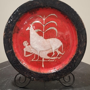 Eugenio Pattarino Ceramic Charger Plate Mid-Century Modern