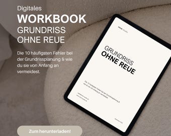 Floor Plan Planning Workbook PDF | 10 Mistakes to Avoid When Planning a Floor Plan | House Construction & Renovation | Interior Designer | German