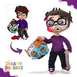 Custom Personalized Anime Plushie - Handmade Anime Doll, Custom Character Plush, Unique Anime Gifts - Perfect Handmade Gift - Anime Plush