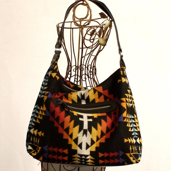 Native American Inspired Blanket Hobo Bags Wool By Pendelton