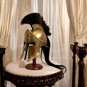 300 Spartan Helmet – Handmade Greek Warrior Armor | Metal Spartan Helm for LARP, Cosplay, Reenactment & Display | 300 Movie Inspired