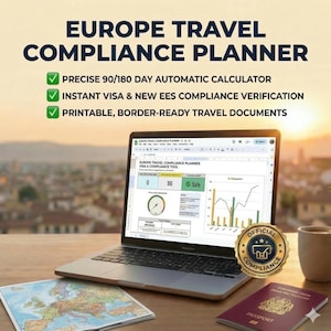 Europe Travel Compliance Planner | Visa Entry Rule Tracker for International Travelers | Schengen EES Travel Tool