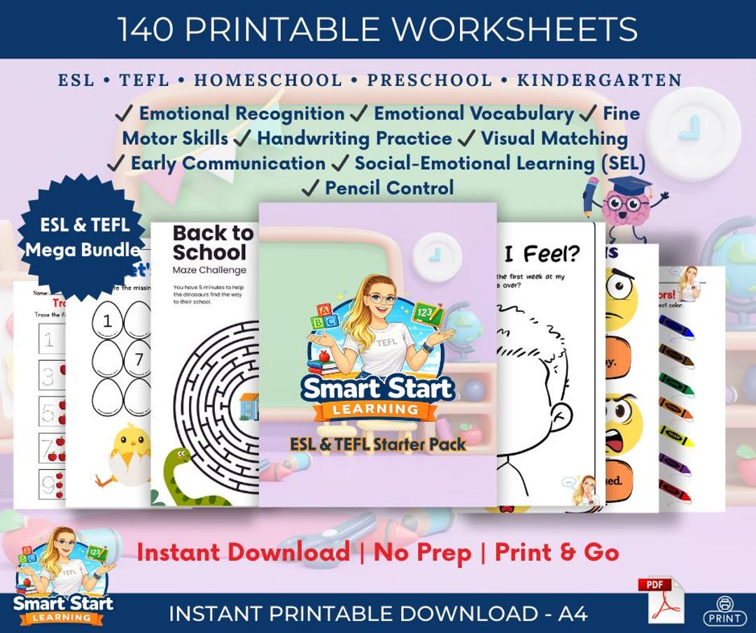 Tefl Worksheets.pdf ESL TEFL Worksheets | Phonics, Handwriting, Early Learning (140 ...