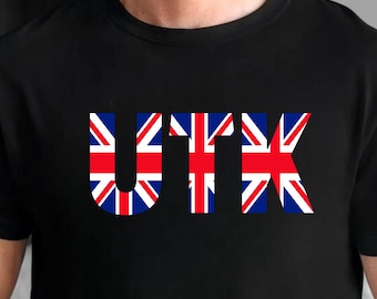 UTK Unite The Kingdom T-shirt, Union Jack-skjorta, Raisa The Colors patriotiska t-shirt