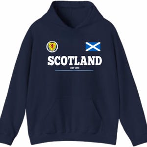 Skottlands fotbollströja EST 1873 Lion Rampant Supportertröja Skotsk flagga gåvahuva bild 15