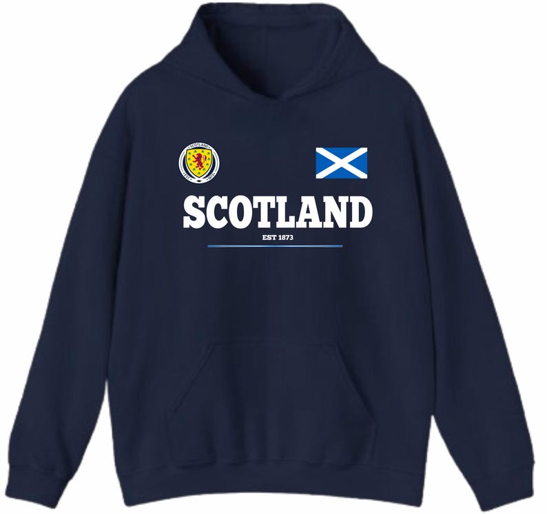 Skottlands fotbollströja EST 1873 Lion Rampant Supportertröja Skotsk flagga gåvahuva bild 15