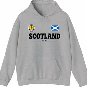 Skottlands fotbollströja EST 1873 Lion Rampant Supportertröja Skotsk flagga gåvahuva bild 13