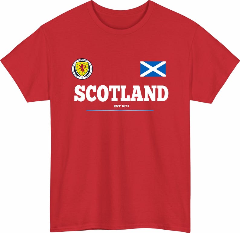 Skottlands fotbollströja EST 1873 Lion Rampant Supportertröja Skotsk flagga gåvahuva bild 18
