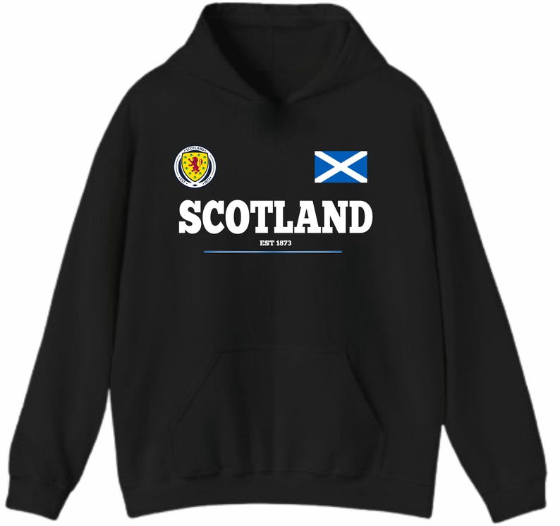 Skottlands fotbollströja EST 1873 Lion Rampant Supportertröja Skotsk flagga gåvahuva bild 10