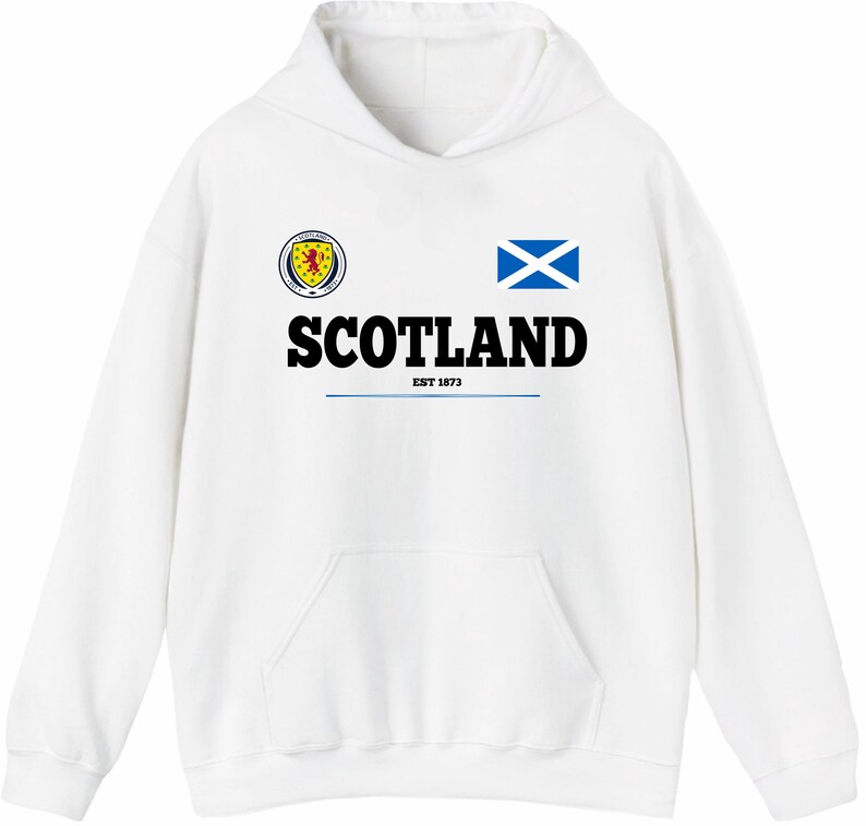 Skottlands fotbollströja EST 1873 Lion Rampant Supportertröja Skotsk flagga gåvahuva bild 19