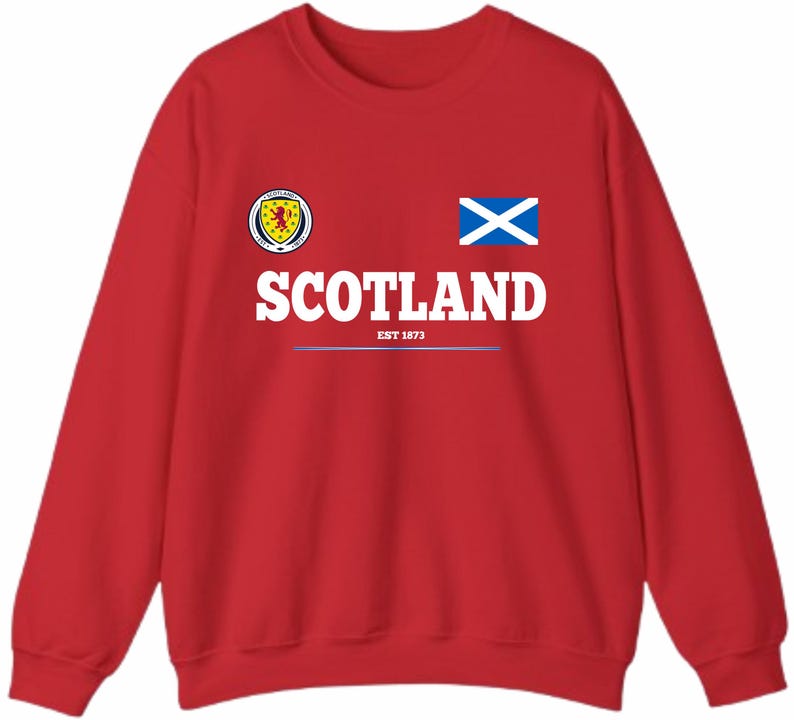 Skottlands fotbollströja EST 1873 Lion Rampant Supportertröja Skotsk flagga gåvahuva bild 17