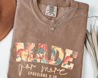 Comfort Colors® shirt bijbelvers, schattig christelijk shirt voor vrouwen, Jezus-shirt, christelijk cadeau, christelijk kerstshirt, shirt liefde en genade