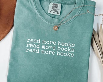 Chemise Comfort Colors Read More Books : t-shirt rat de bibliothèque en coton doux
