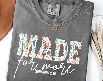 Comfort Colors® Bible Verse Shirt, Cute Christian Shirt For Women,Jesus Shirt,Christian Gift, Christian Christmas Shirt,Love and Grace Shirt