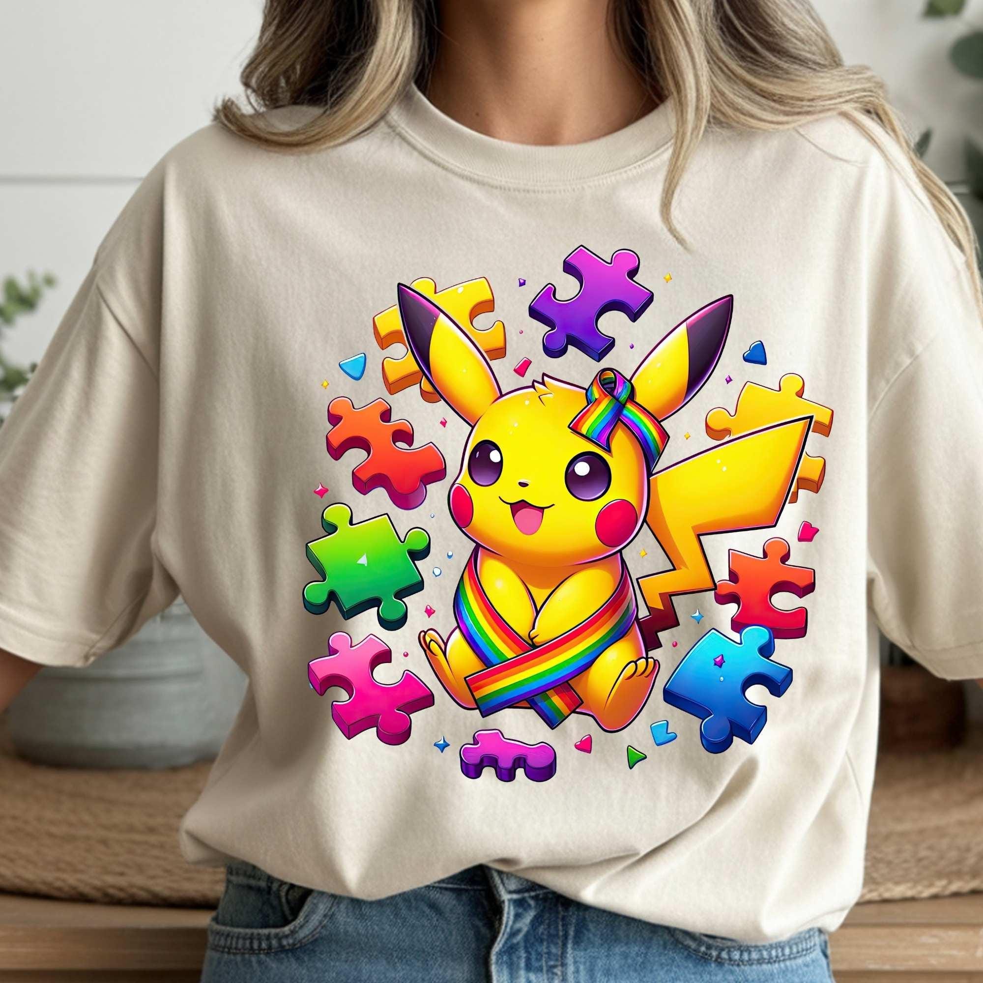 Autism Awareness Pokemon PNG Bundle, Rainbow Puzzle, Support Autism - Etsy