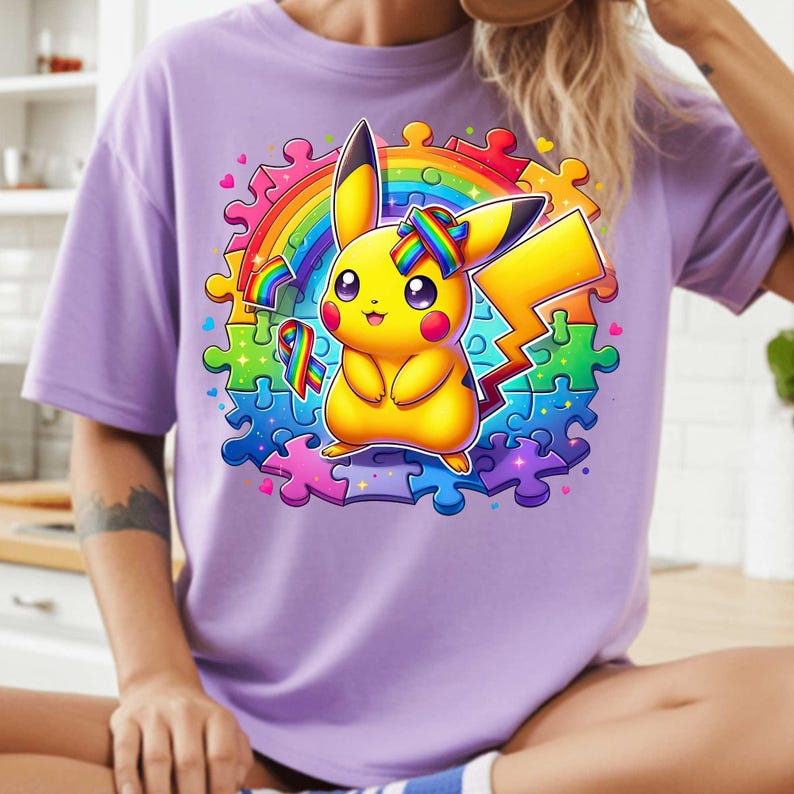 Autism Awareness Pokemon PNG Bundle, Rainbow Puzzle, Support Autism - Etsy