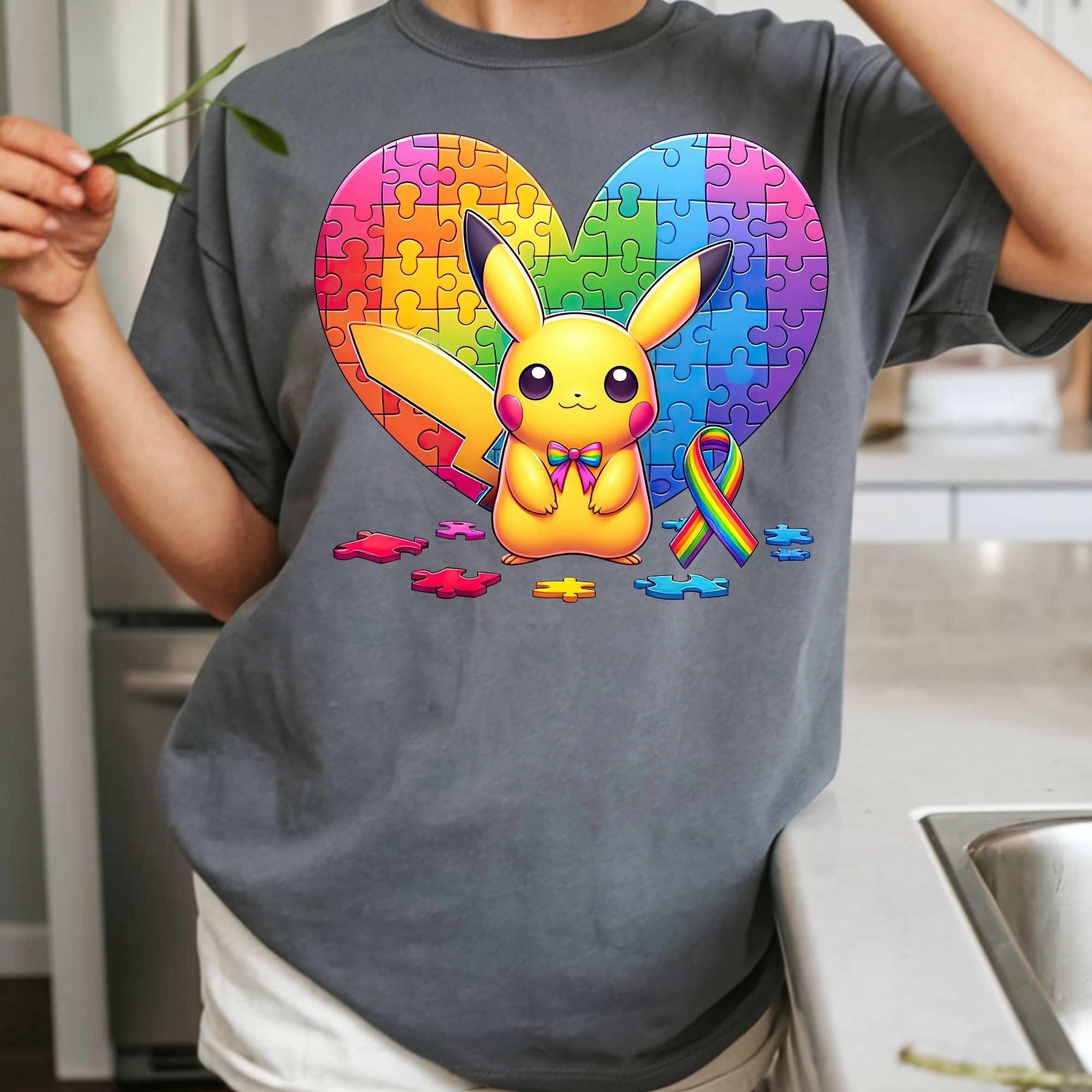 Autism Awareness Pokemon PNG Bundle, Rainbow Puzzle, Support Autism - Etsy
