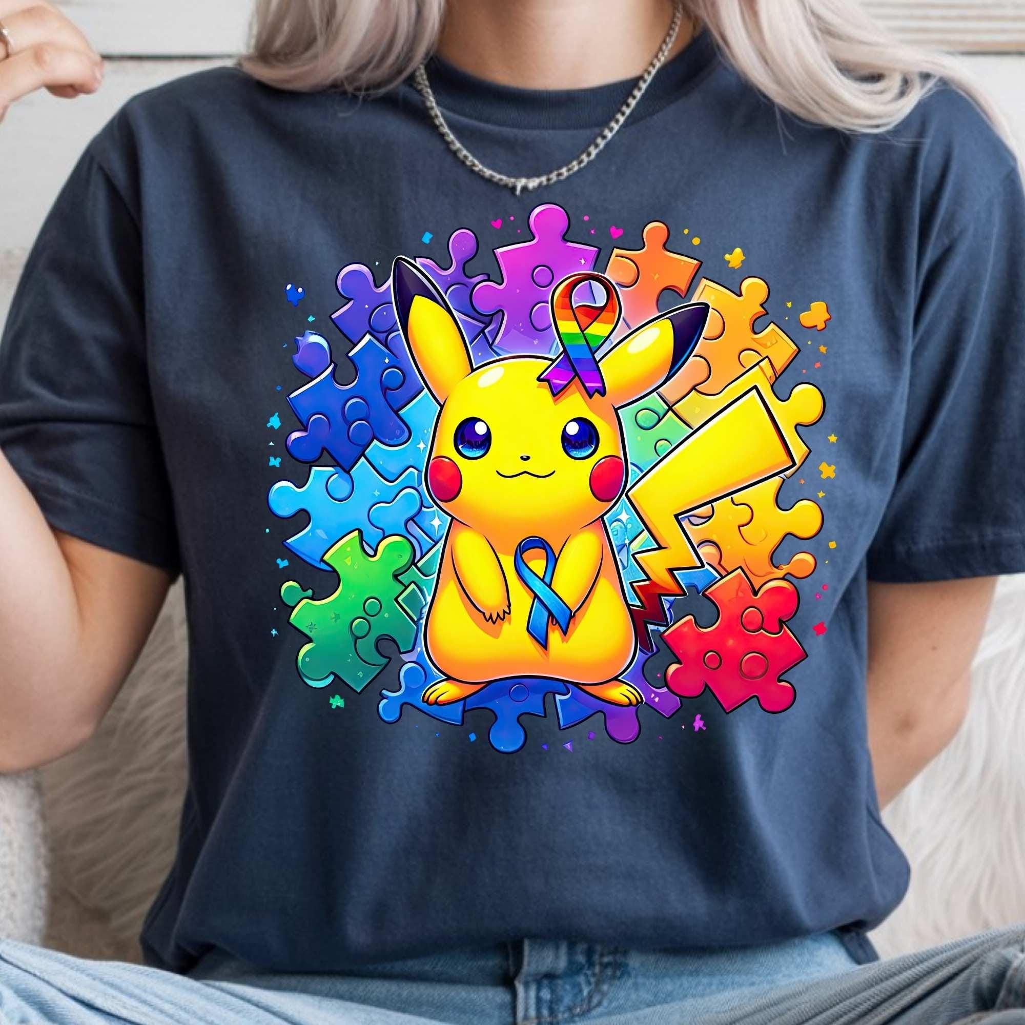 Autism Awareness Pokemon PNG Bundle, Rainbow Puzzle, Support Autism - Etsy