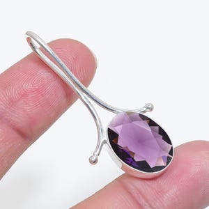Purple Amethyst Solid 925 Sterling Silver Pendant, Gemstone Pendant, Handmade Pendant, Amazing Pendant, Unique Jewelry, Anniversary Gift