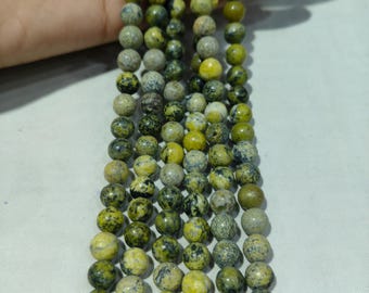 Perle goutte facettée - briolette plate 12x10mm imit gemme Hydro Tourmaline verte - Perles & Co