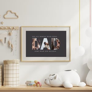 Collage imprimible para el Día del Padre, collage de fotos para papá, regalo personalizado para el Día del Padre, regalo personalizado para papá, regalo fotográfico moderno y divertido.