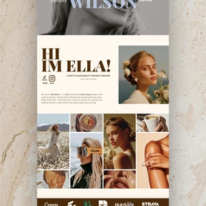 Elevate your online presence with our Creative Portfolio Website Template! Designed for content creators, this Editable Canva UGC Media Kit features a stunning chocolate and blue color palette, perfect for showcasing your work. Effortlessly customize the design to reflect your unique style and attract potential clients. Enjoy the convenience of an instant download, making it easy to get started on your creative journey today! Perfect for designers, bloggers, and influencers looking to shine.